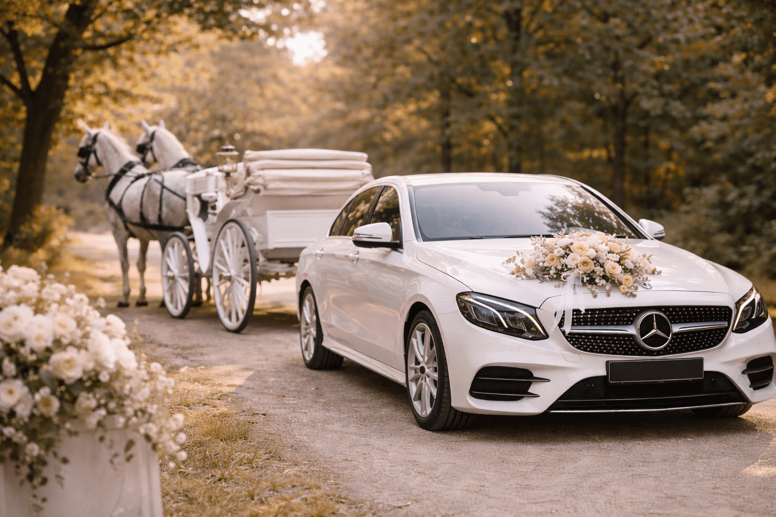 Autoverleih und Kutschen